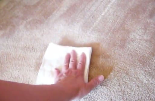 carpet cleaning with detergent