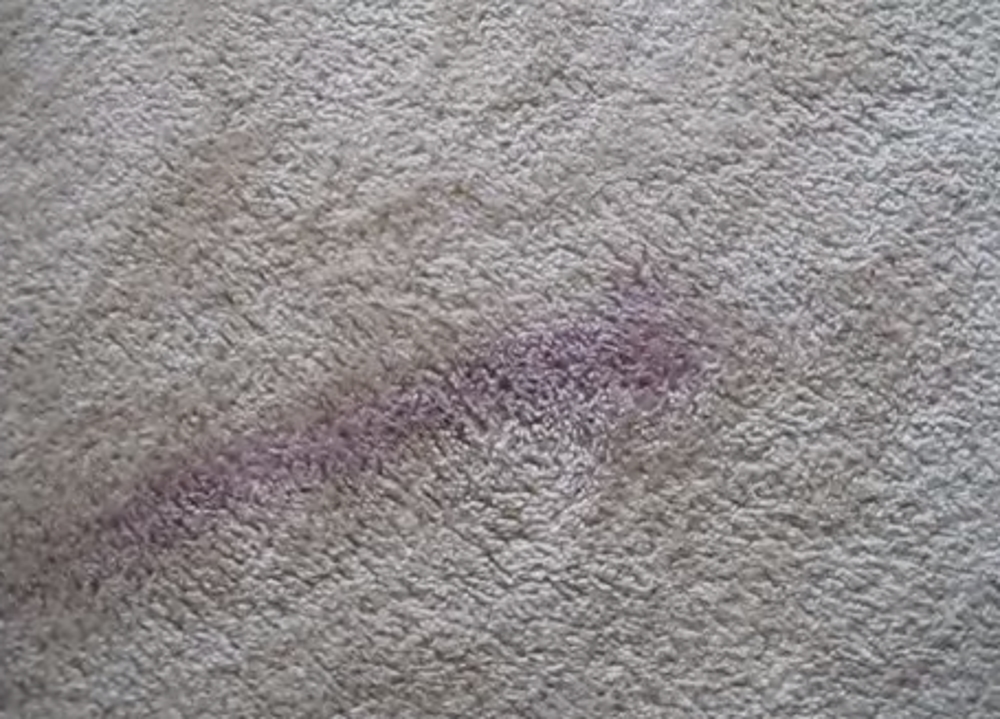 Red wine stain